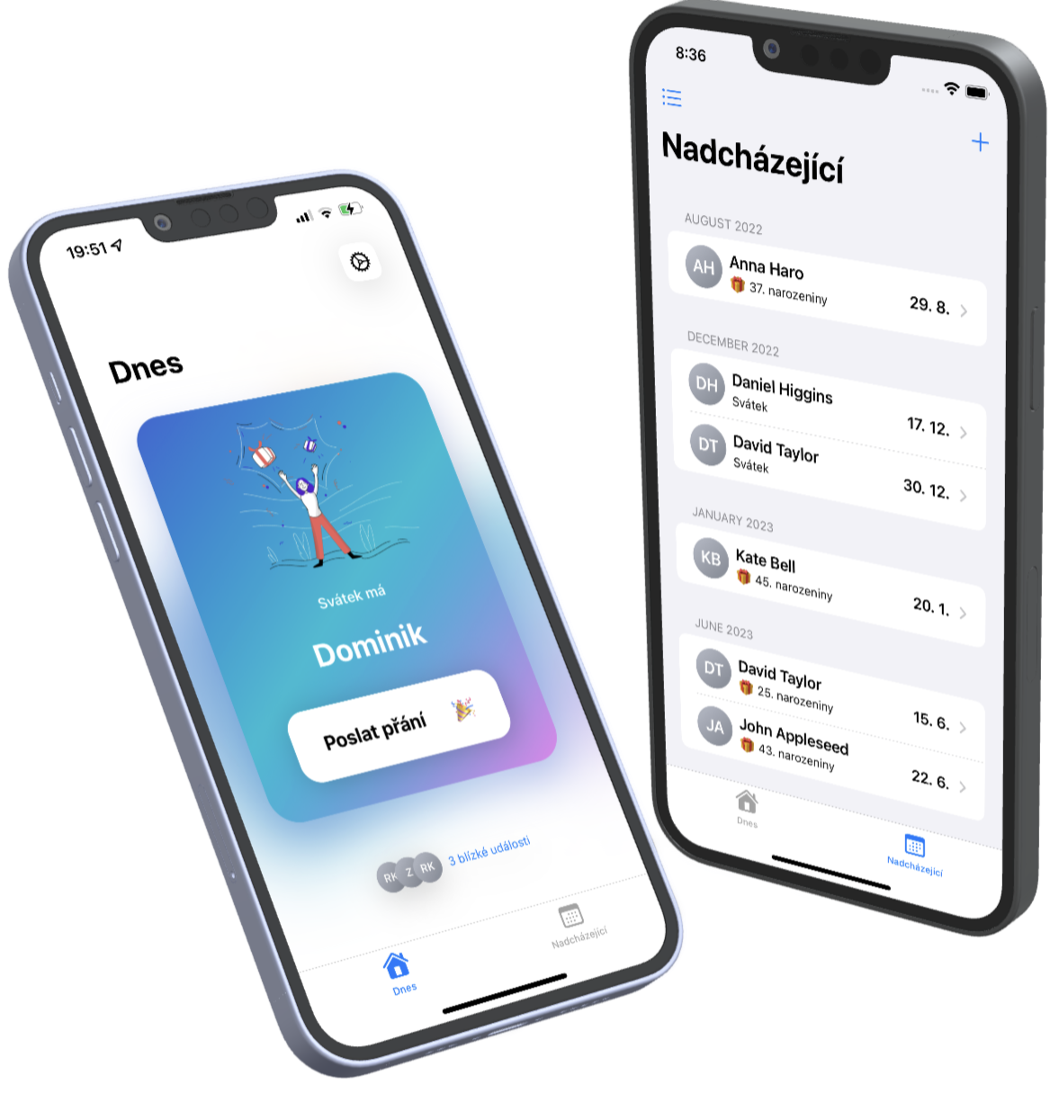 celbrate app preview on iphones