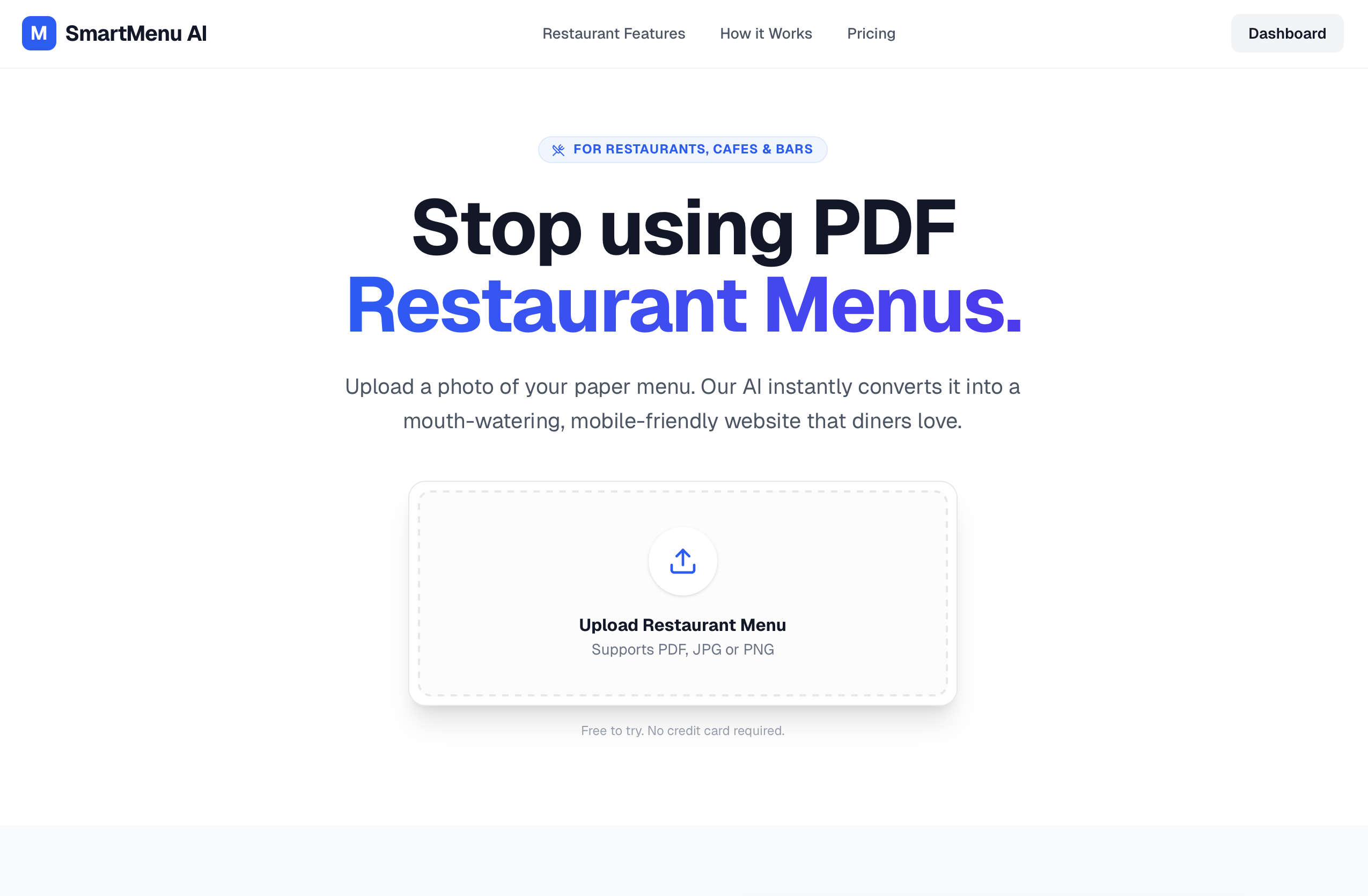 SmartMenu - SaaS Platform